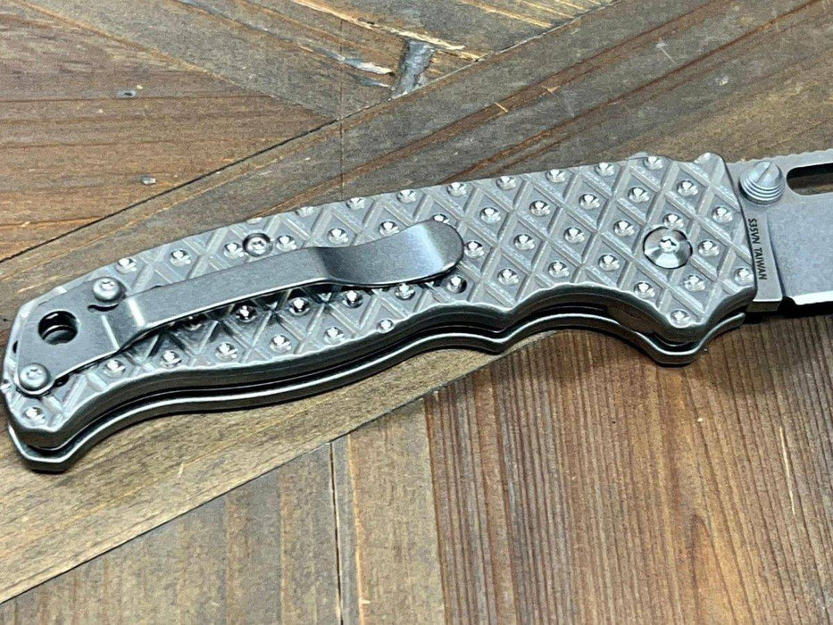 Demko Custom AD20.5 Shark Lock Folding Knife 3" S35VN Clip Point Bitrate Titanium Handles