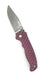 Demko Custom AD20.5 Shark Lock Folding Knife 3" S35VN Clip Point Titanium Pink Handles