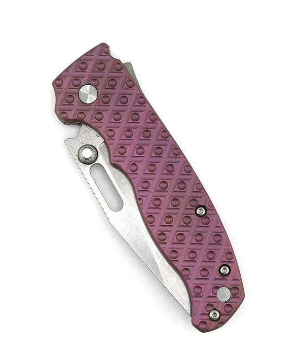 Demko Custom AD20.5 Shark Lock Folding Knife 3" S35VN Clip Point Titanium Pink Handles