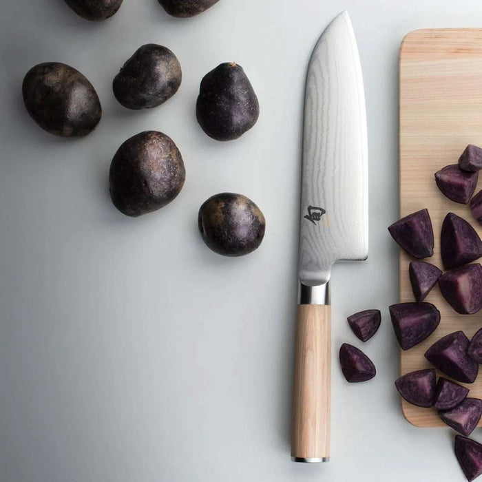 Shun Classic Blonde Santoku 7" - NORTH RIVER OUTDOORS