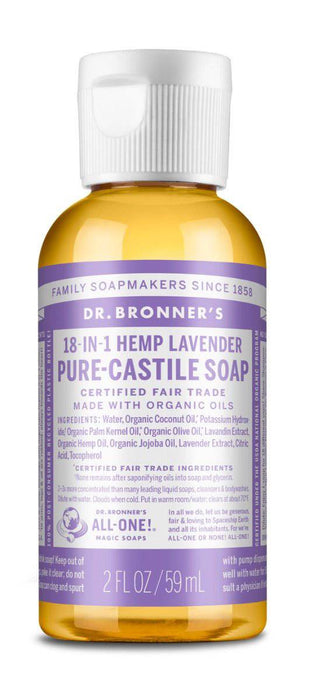 Dr. Bronner's Organic Liquid Soap 2oz Travel Size