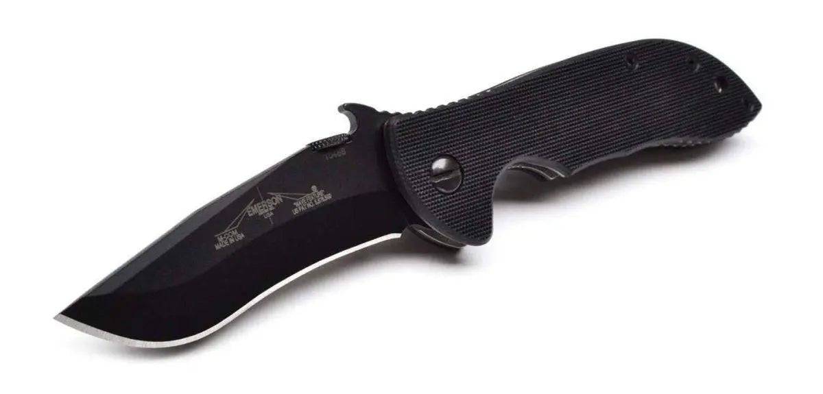 Emerson Mini Commander SF Plain Black Blade