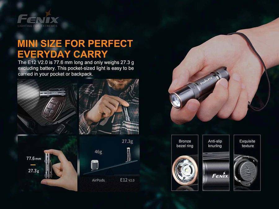 Fenix E12 V2.0 AA EDC Flashlight