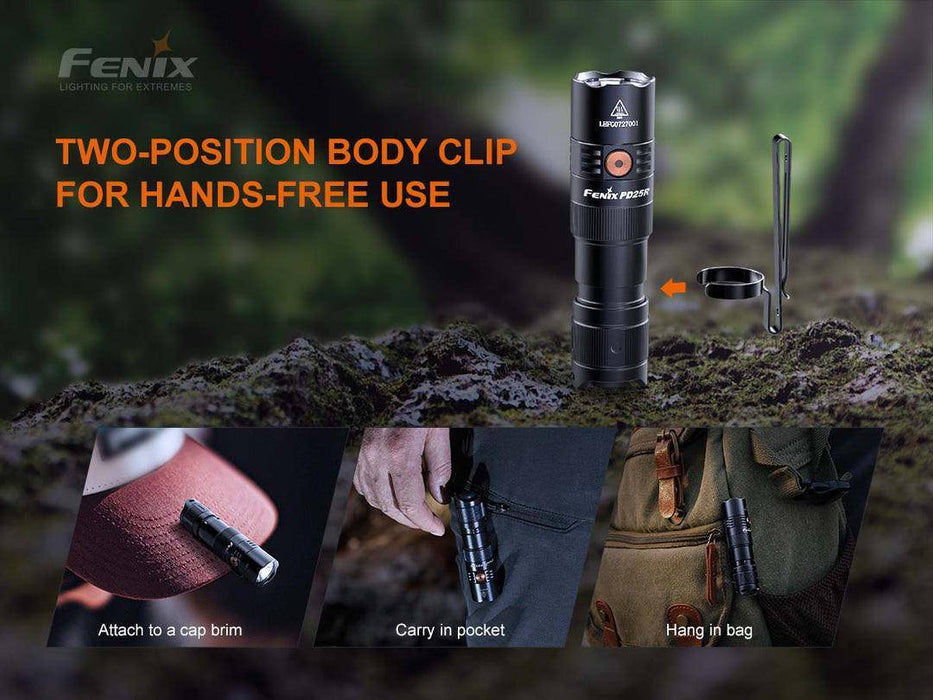 Fenix PD25R Rechargeable EDC Flashlight (USB-C 800 Lumen)