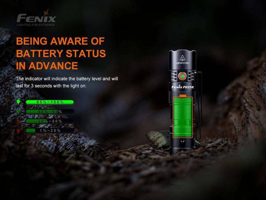 Fenix PD25R Rechargeable EDC Flashlight (USB-C 800 Lumen)