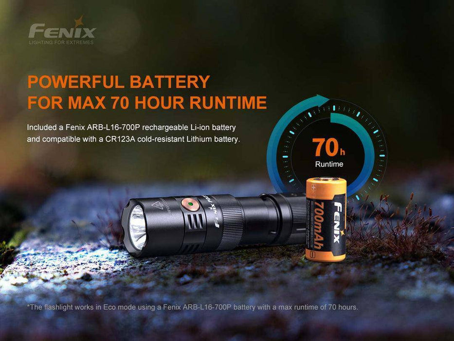 Fenix PD25R Rechargeable EDC Flashlight (USB-C 800 Lumen)