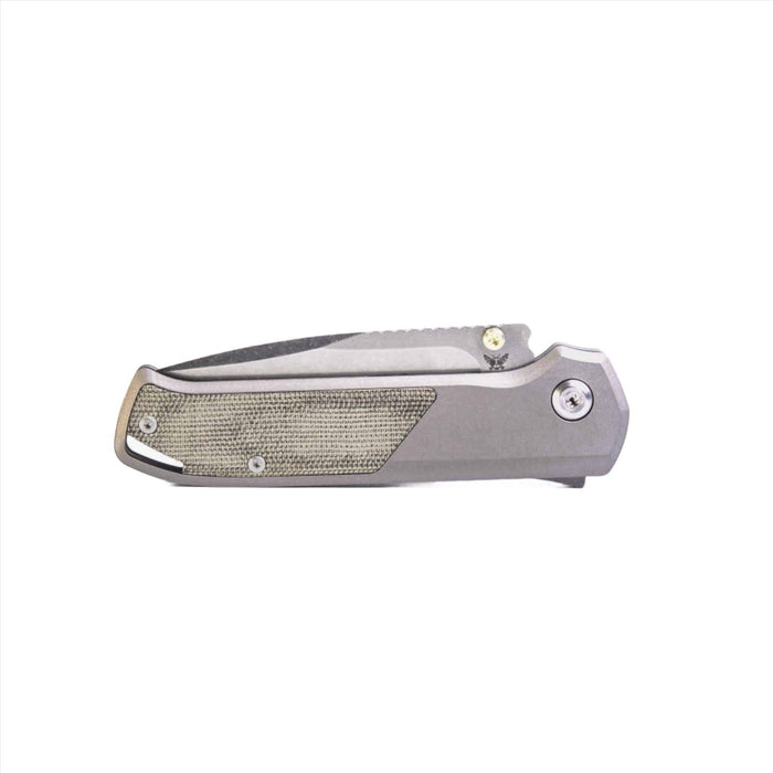 Flytanium Arcade Gunmetal Micarta Knife (Taiwan)