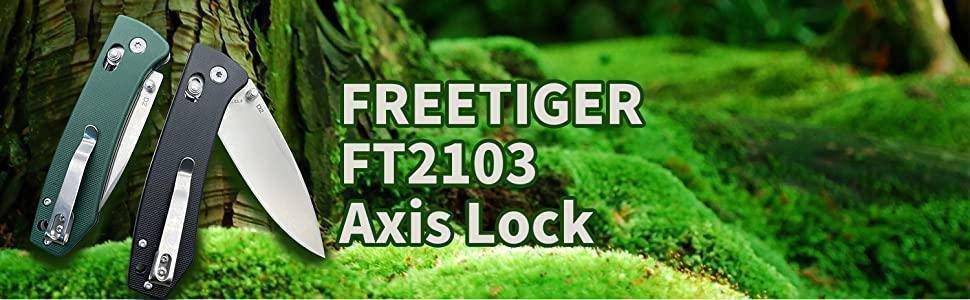 FreeTiger FT2103 Axis Lock Folding Knife D2 3.35"