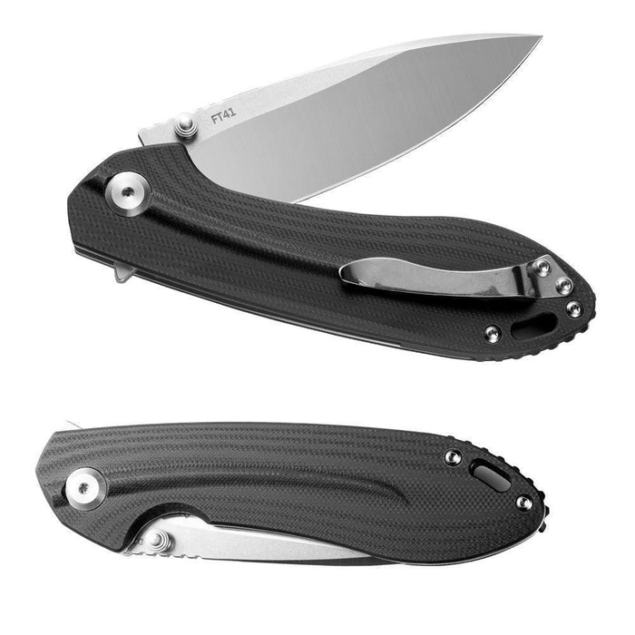 FreeTiger FT41 D2 G10 Flipper Ball Bearing Folding Pocket Knife