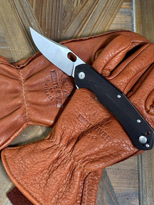 Custom GiantMouse ACE Jutland Black G10 Folding Knife (Italy)