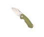 Custom GiantMouse ACE Riv Ti Framelock OD Green Titanium Folding Knife