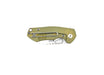 Custom GiantMouse ACE Riv Ti Framelock OD Green Titanium Folding Knife