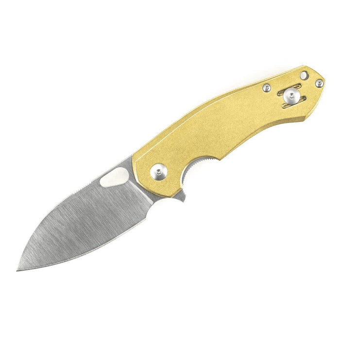 GiantMouse ACE Biblio Brass Folding Knife