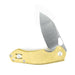 GiantMouse ACE Biblio Brass Folding Knife