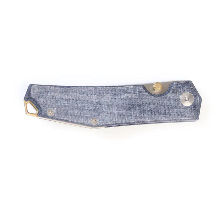 GiantMouse ACE Clyde	Denim Micarta Brass Backspacer Folding Knife