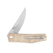 GiantMouse ACE Clyde	Natural Canvas Brass Folding Knife