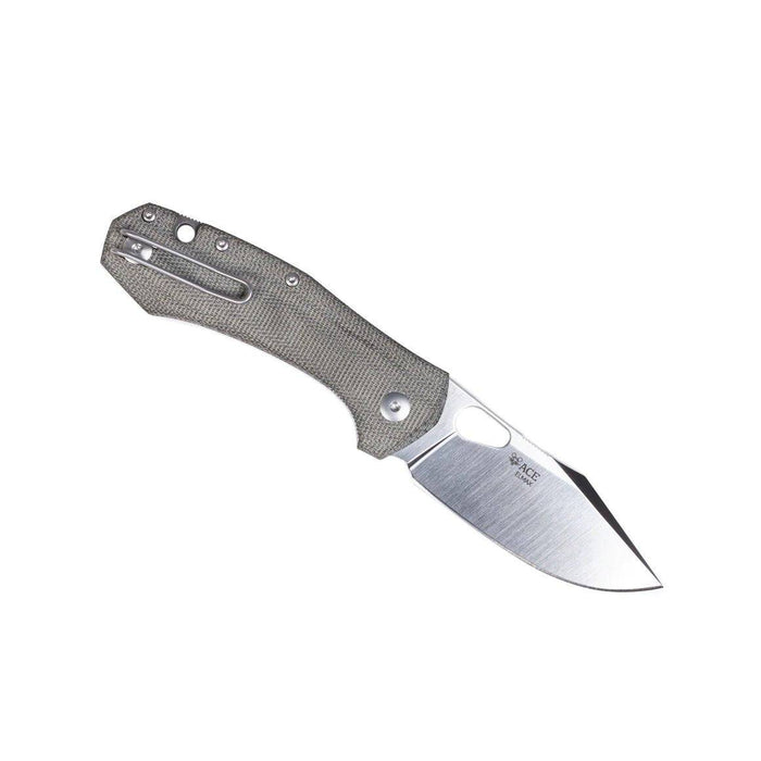 GiantMouse ACE Grand Green Canvas Folding Knife