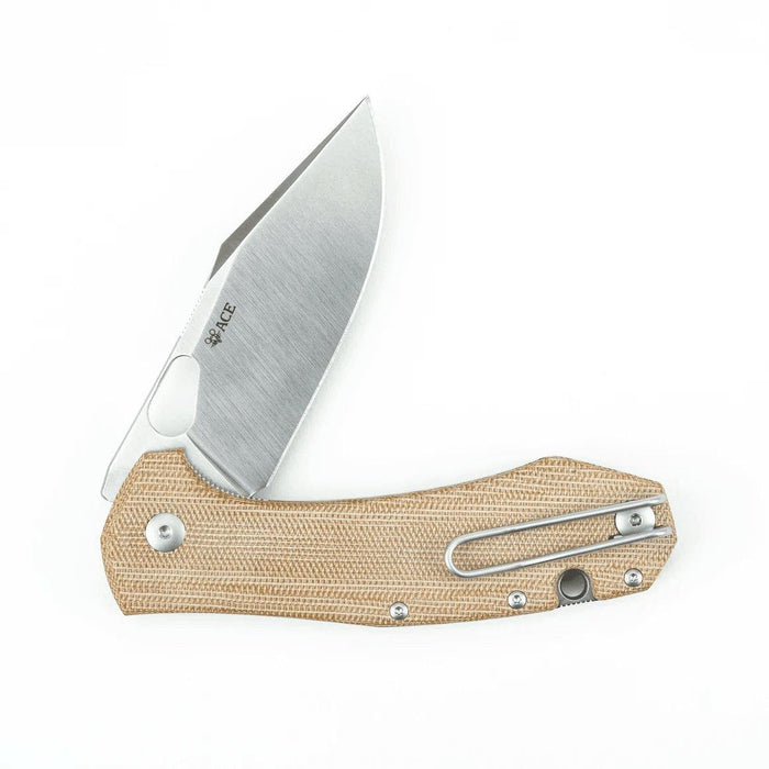 GiantMouse ACE Grand Natural Canvas Folding Knife