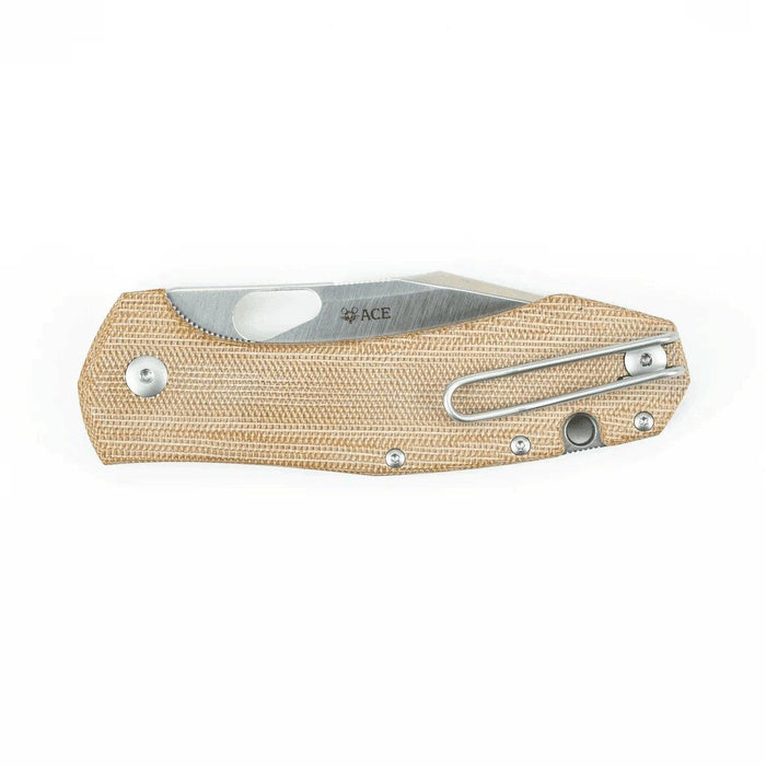 GiantMouse ACE Grand Natural Canvas Folding Knife