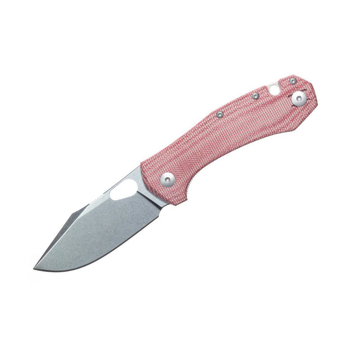 GiantMouse ACE Grand Red Canvas PVD M390 Folding Knife