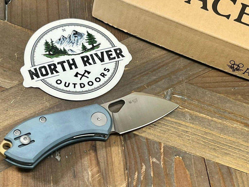 GiantMouse ACE Nibbler Semi-Custom Titanium 20cv Folding Knife