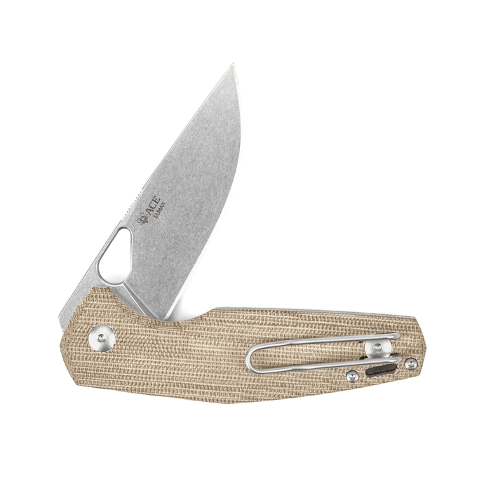 GiantMouse ACE Nimbus V2 Natural Canvas Folding Knife