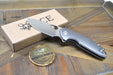 GiantMouse ACE Tribeca Flipper Knife 2.875" MagnaCut Stonewashed Titanium Handles (Italy)