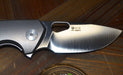 GiantMouse ACE Tribeca Flipper Knife 2.875" MagnaCut Stonewashed Titanium Handles (Italy)