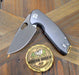 GiantMouse ACE Tribeca Flipper Knife 2.875" MagnaCut Stonewashed Titanium Handles (Italy)