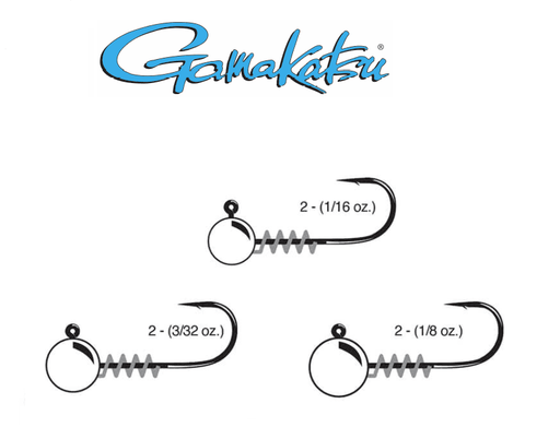 Gamakatsu 507409-1/8 Crappie Jig Head Number 2 Hook Size 1/8 Oz