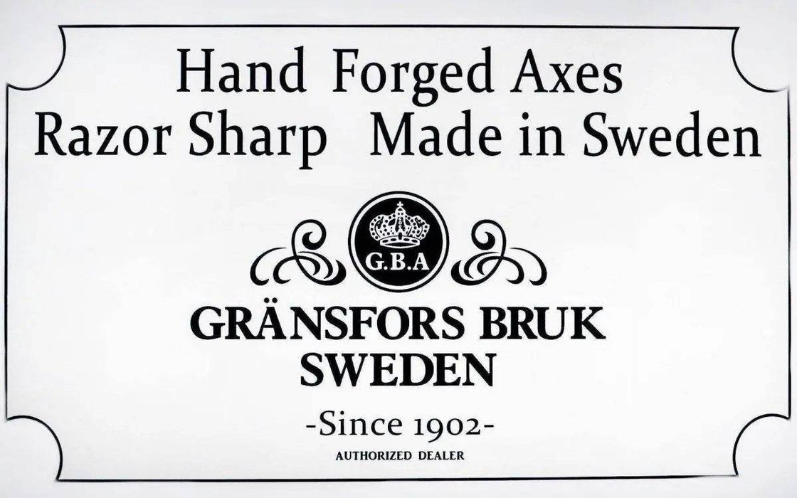 Gransfors Bruk Axe Book & Warranty Manual