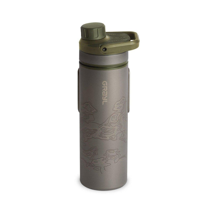 Grayl UltraPress Titanium Walter Filter & Purifier Bottle 16.9 fl. oz.