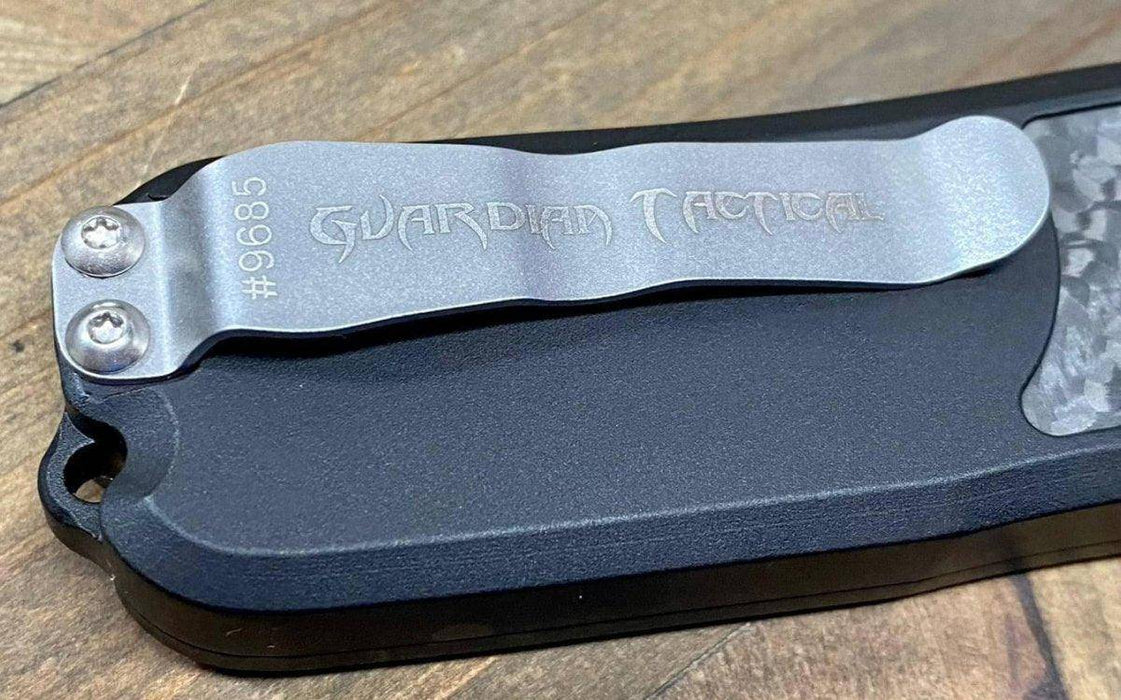 Guardian Tactical RECON-035 92231 Auto Knife Two Tone Double Edge Carbon Fiber