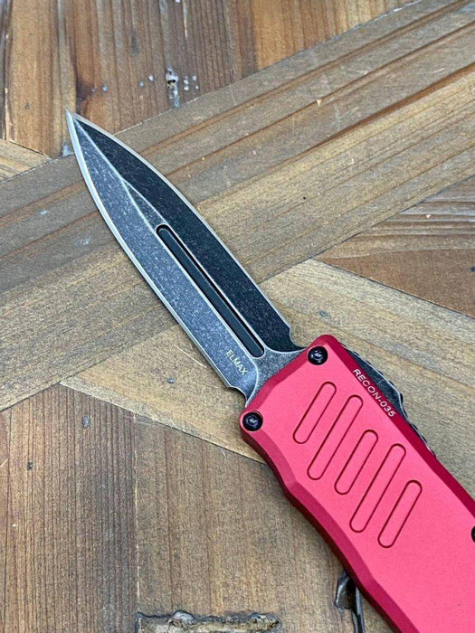 Guardian Tactical RECON-035 94631 Red Double Edge Dark Stonewash Blade