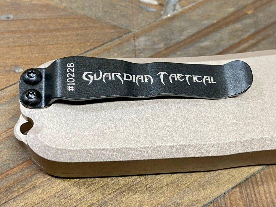 Guardian Tactical RECON-035 97211 Desert Tan Single Edge Two-Tone Black Blade