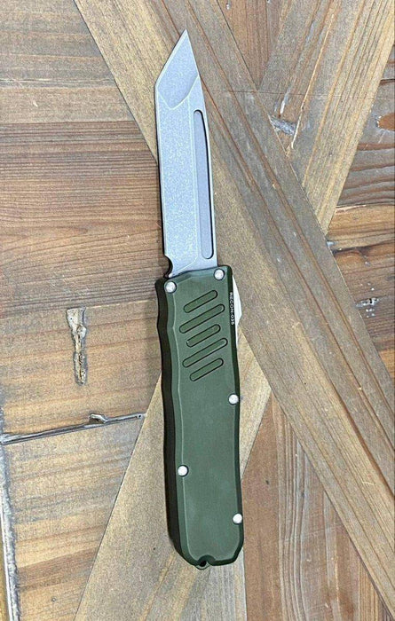 Guardian Tactical Recon-035 98521 Auto OD Green Stonewash Tanto Knife (3.25")