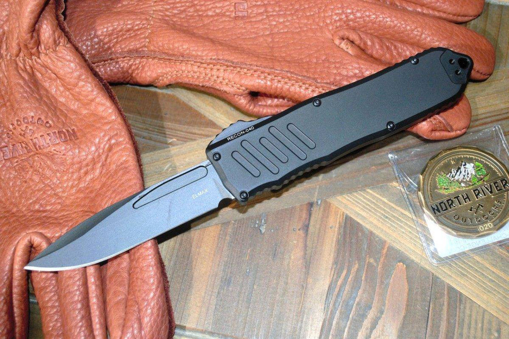 Guardian Tactical Recon 040 113111 Auto Knife 3.75" Black Tactical S/E