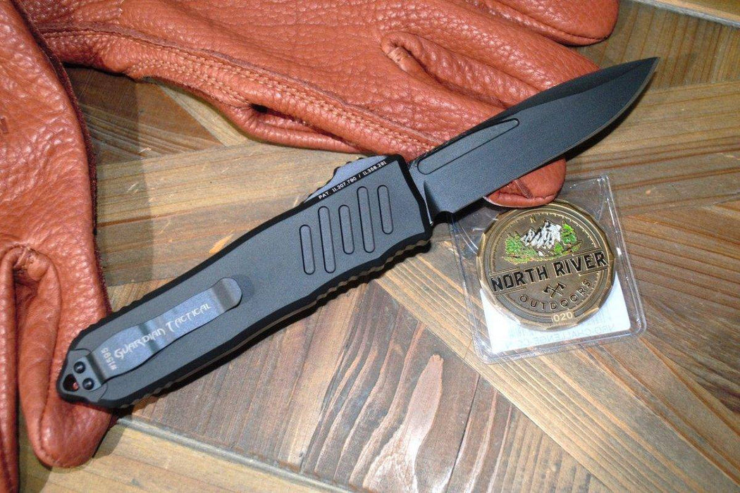 Guardian Tactical Recon 040 113111 Auto Knife 3.75" Black Tactical S/E