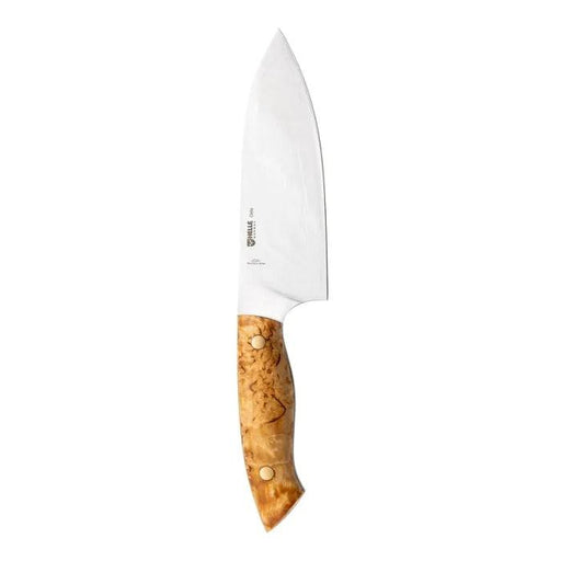 Helle Dele Premium Outdoor Chef Knife Curly Birch (6.30" 12C27)