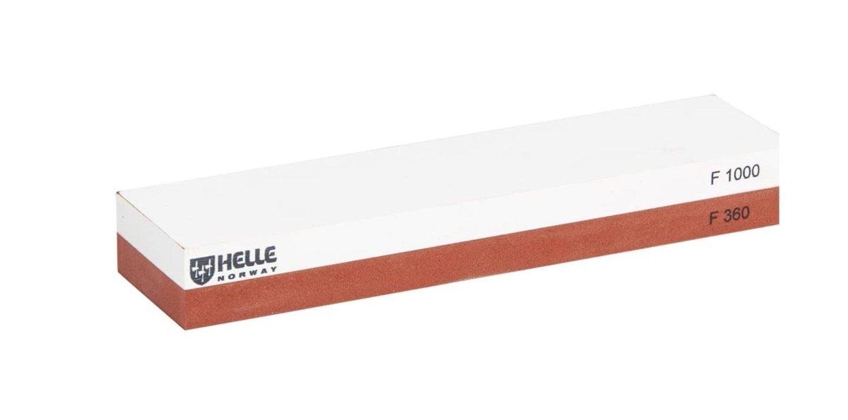 Helle Large Sharpening Stone L 360/1000 Grit (Leather Sheath)