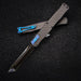 Heretic Cleric II Black DLC Tanto MagnaCut Carbon Fiber Inlay Ti Hardward H019-6A-CF/BLU