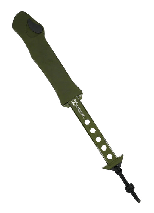 Heretic Hydra V3 H008-6A-GRN OD Green Aluminum Handle & Stonewash Recurve MagnaCut Knife