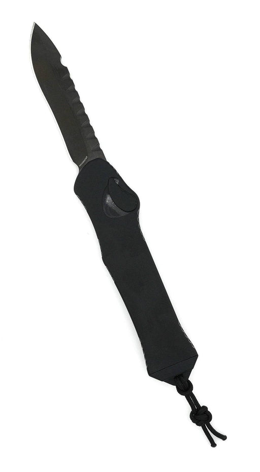 Heretic Hydra V3 H008-6A-T Tactical Black DLC Recurve MagnaCut Blade All Black Tactical Hardware