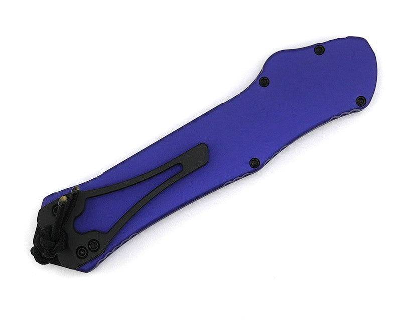 Heretic Hydra v3 Tanto Two-Toned Blade Purple Handle Single Action Auto Knife (H006-10A-PU)