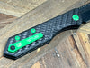 Heretic Knives Jinn Carbon Fiber w/ Toxic Green Hardware & DLC H013-6A-CFTX