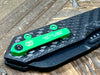 Heretic Knives Jinn Carbon Fiber w/ Toxic Green Hardware & DLC H013-6A-CFTX