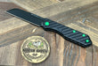 Heretic Knives Jinn Carbon Fiber w/ Toxic Green Hardware & DLC H013-6A-CFTX