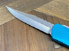 Heretic Knives Manticore S Bowie Turquoise Handle Stonewash Blade H022B-2A-TQ