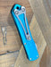 Heretic Knives Manticore S Bowie Turquoise Handle Stonewash Blade H022B-2A-TQ