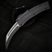 Heretic Knives Roc OTF Auto Knife 3.2" MagnaCut Two Tone Black Hawkbill Blade